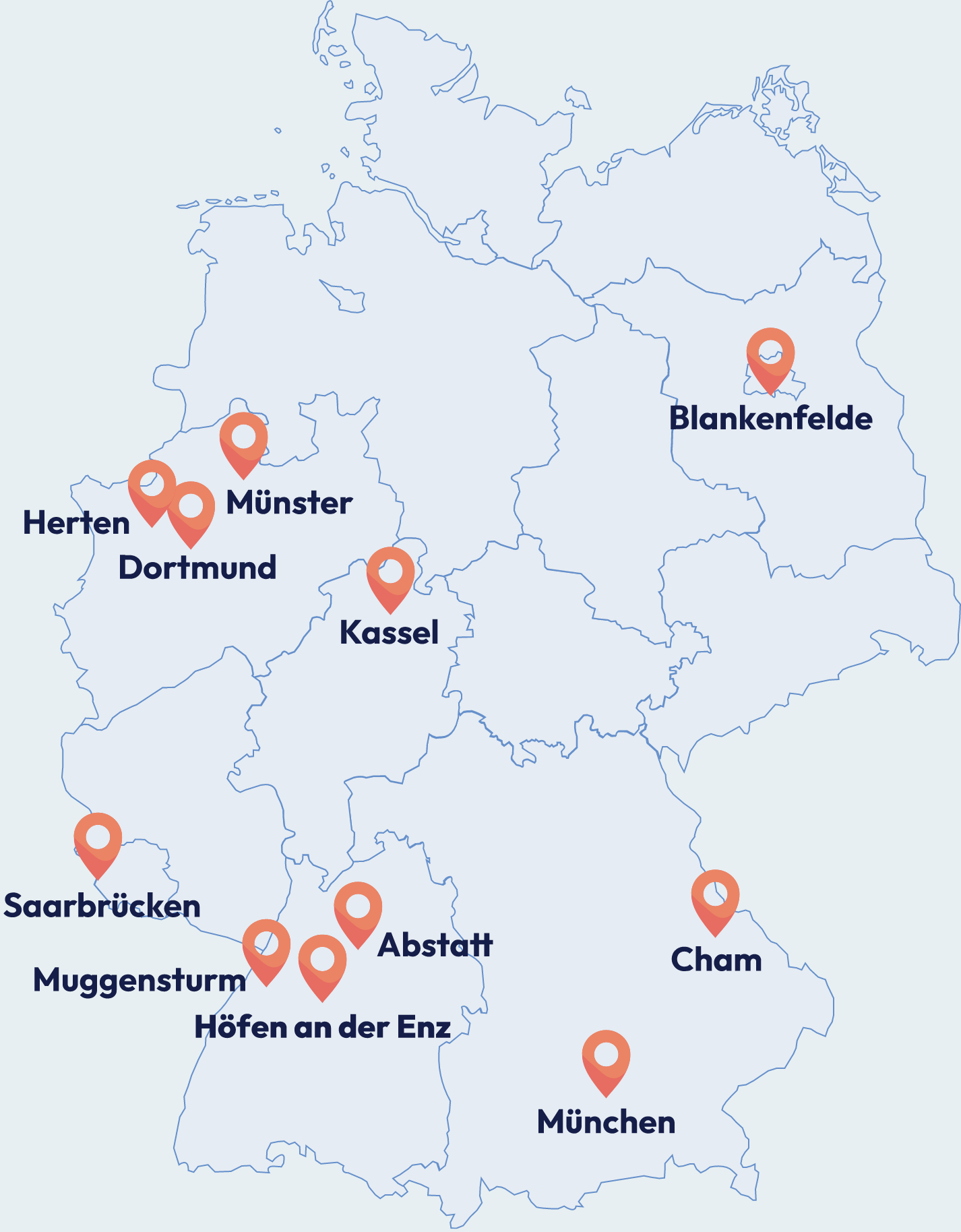 Betriebe Deutschlandkarte
