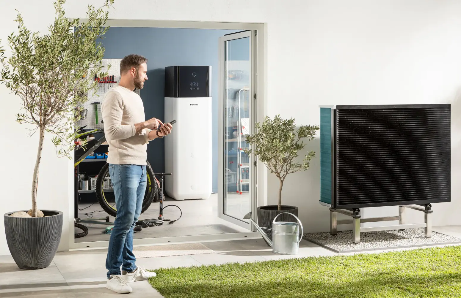 daikin altherma klimeo waermepumpe garten steuerung