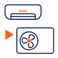 klimeo icon split klimaanlage aussengeraet